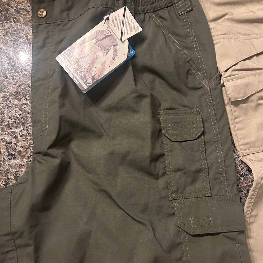 5.11 Tactical Olive and Tan Cargo Pants